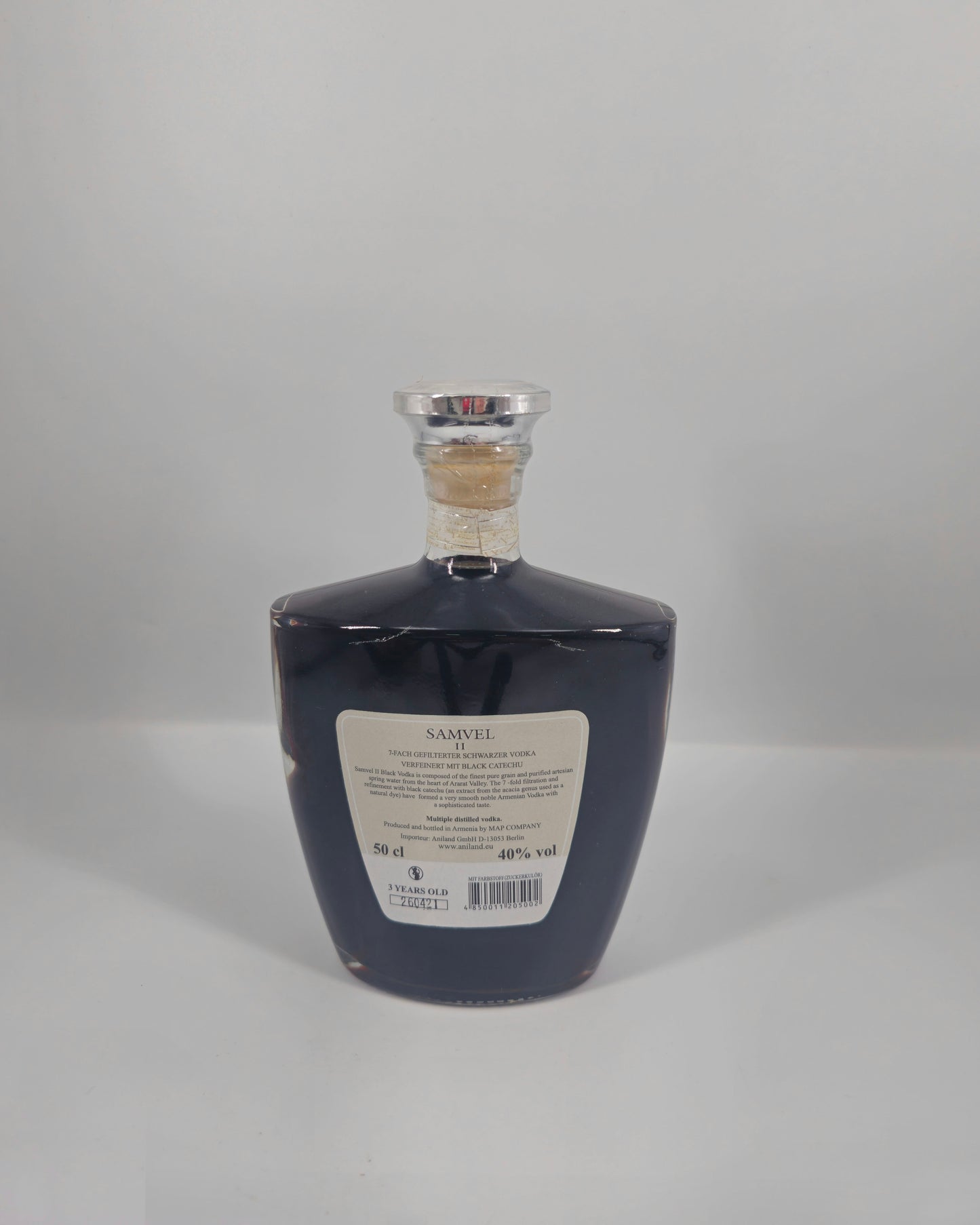 Samvel II Black Vodka 3 Jahre - 40% 0,5L