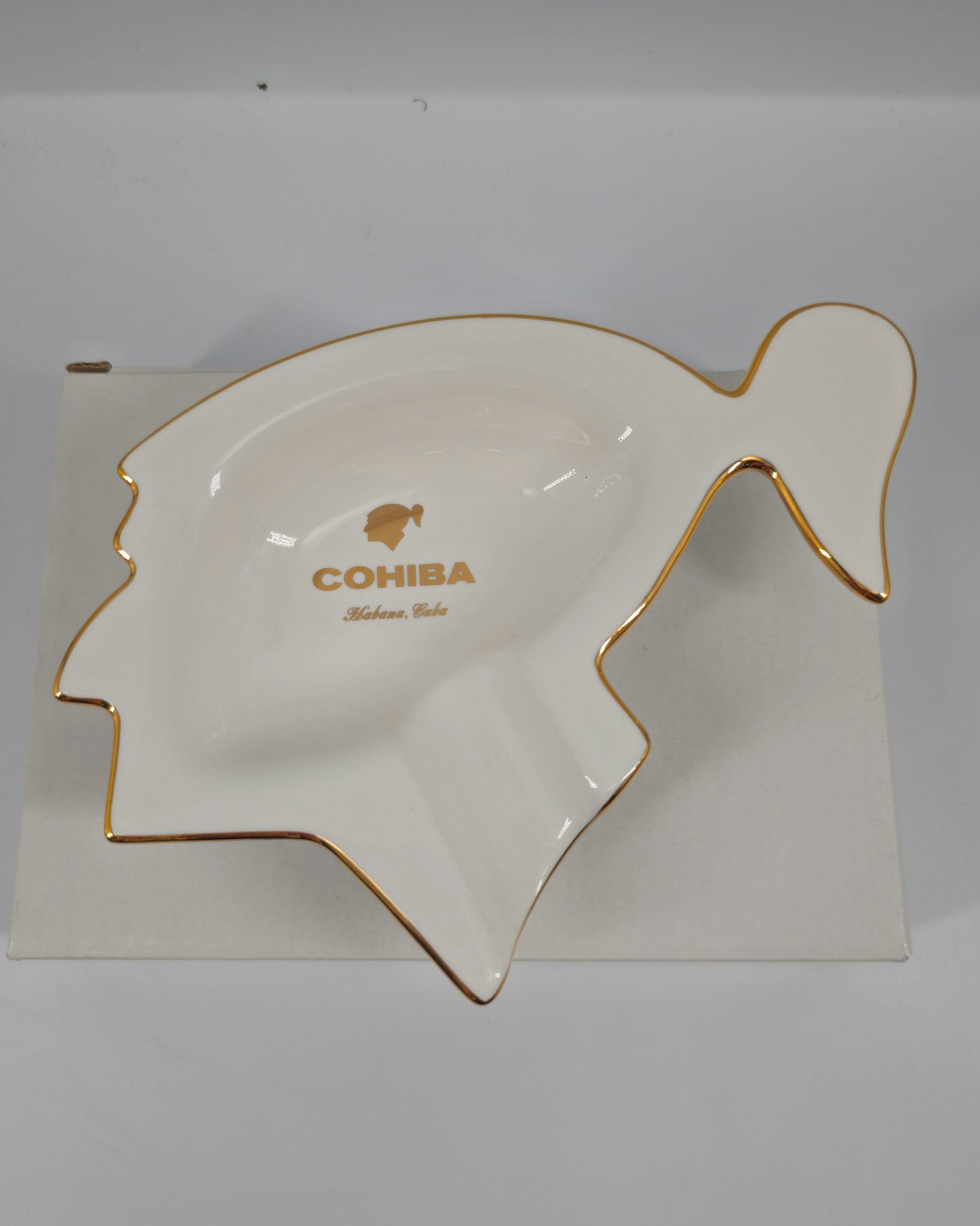 Aschenbecher Kopf weiss Cohiba