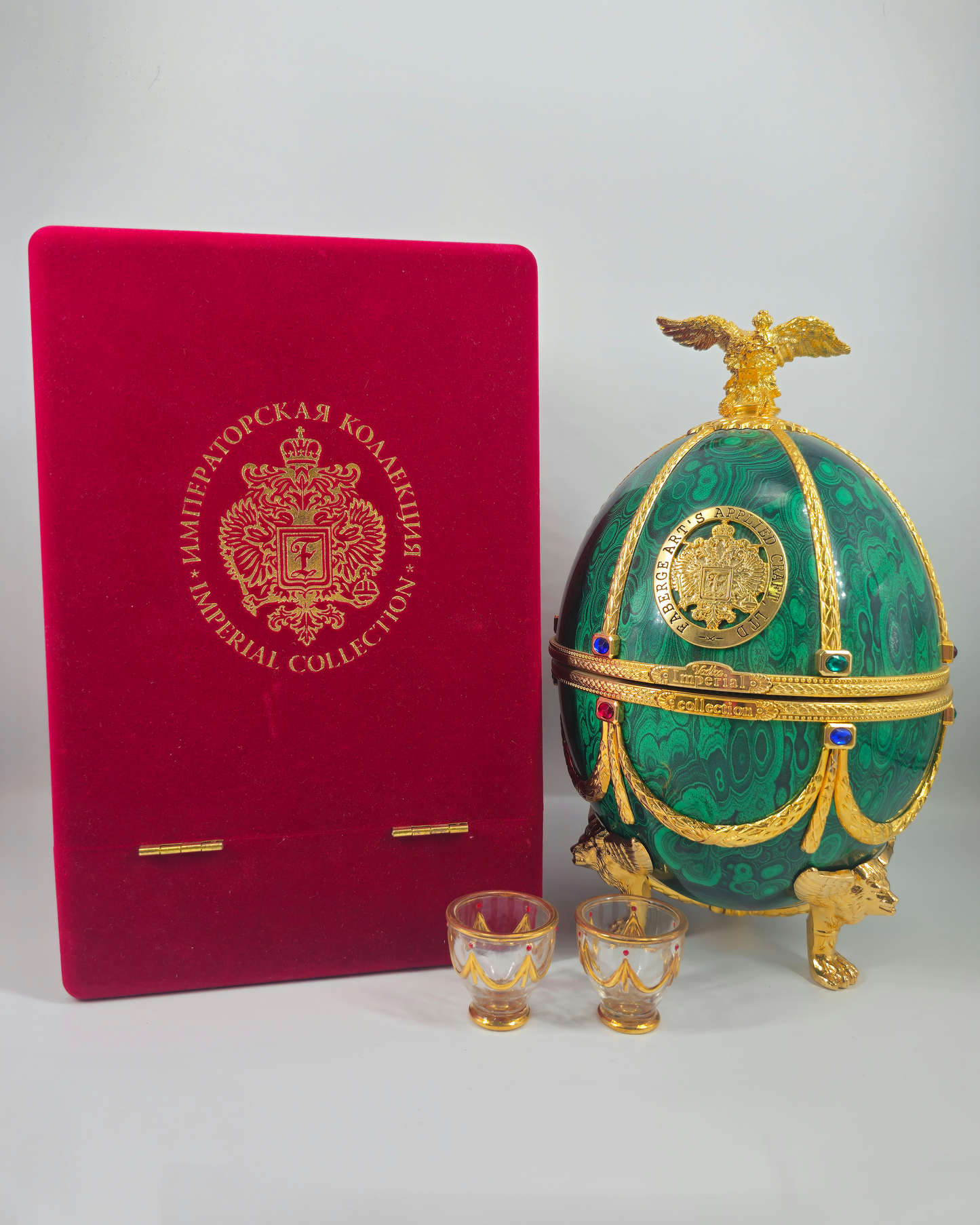 Vodka Imperial Collection Faberge Ei Grün