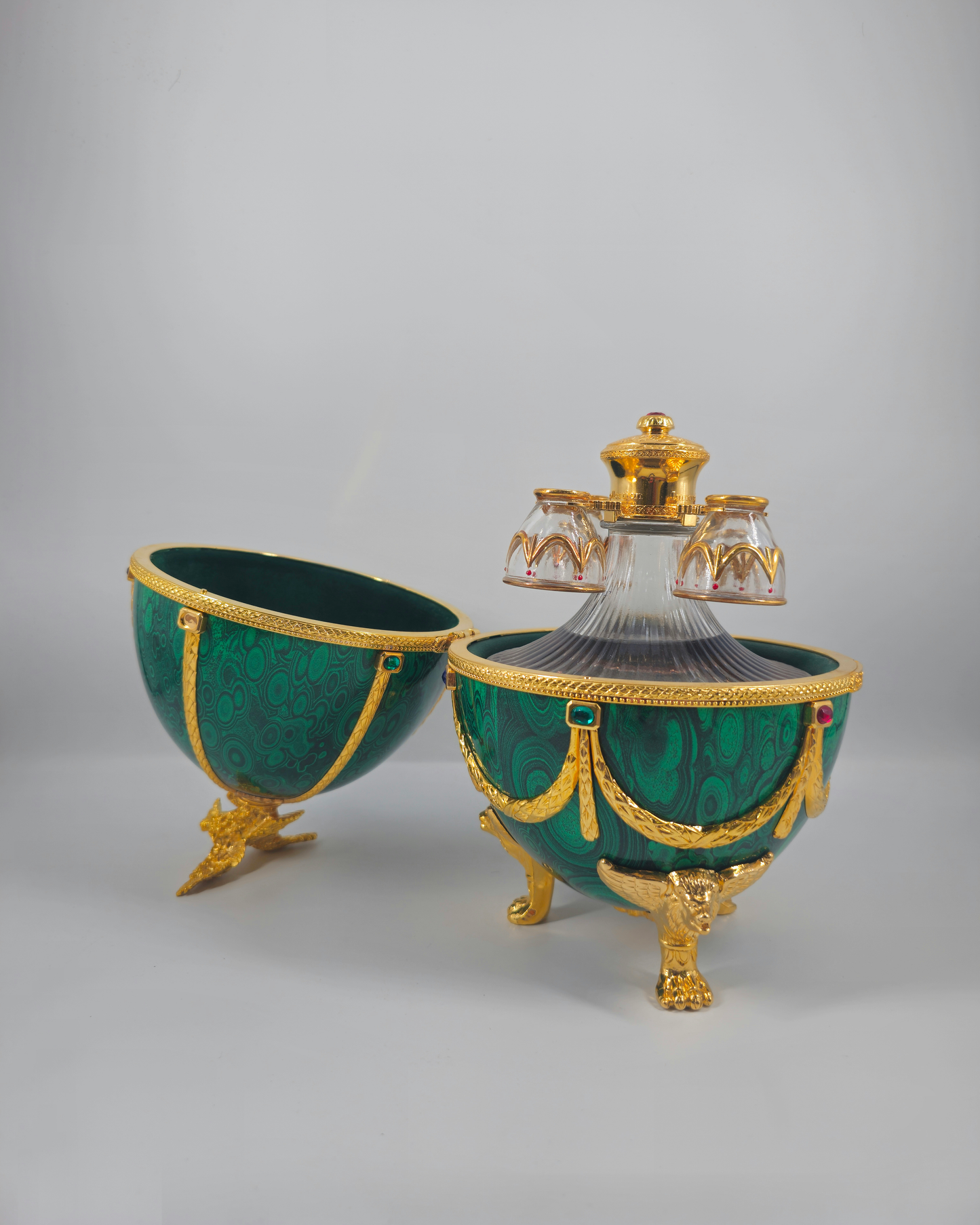 Vodka Imperial Collection Faberge Ei Grün