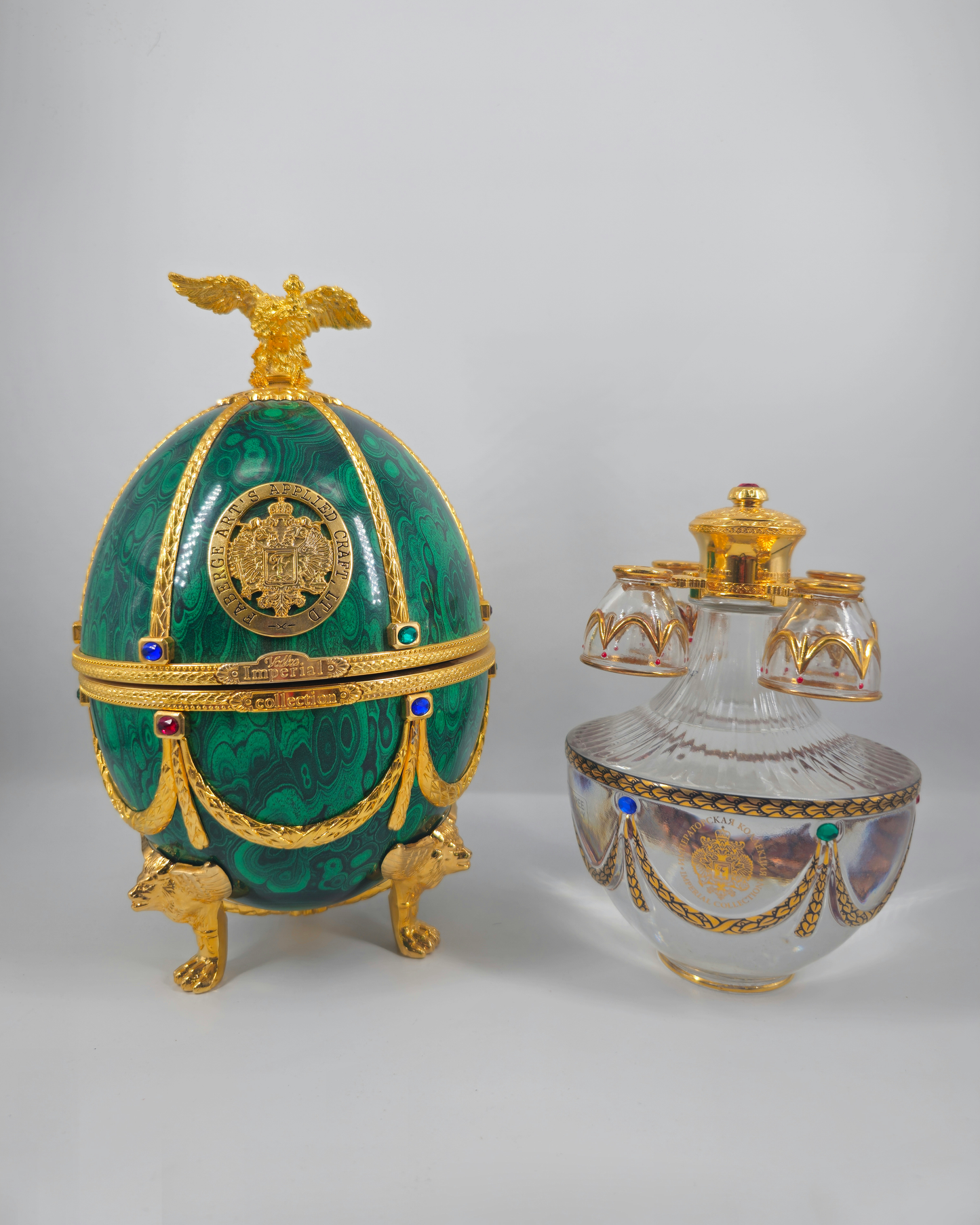 Vodka Imperial Collection Faberge Ei Grün