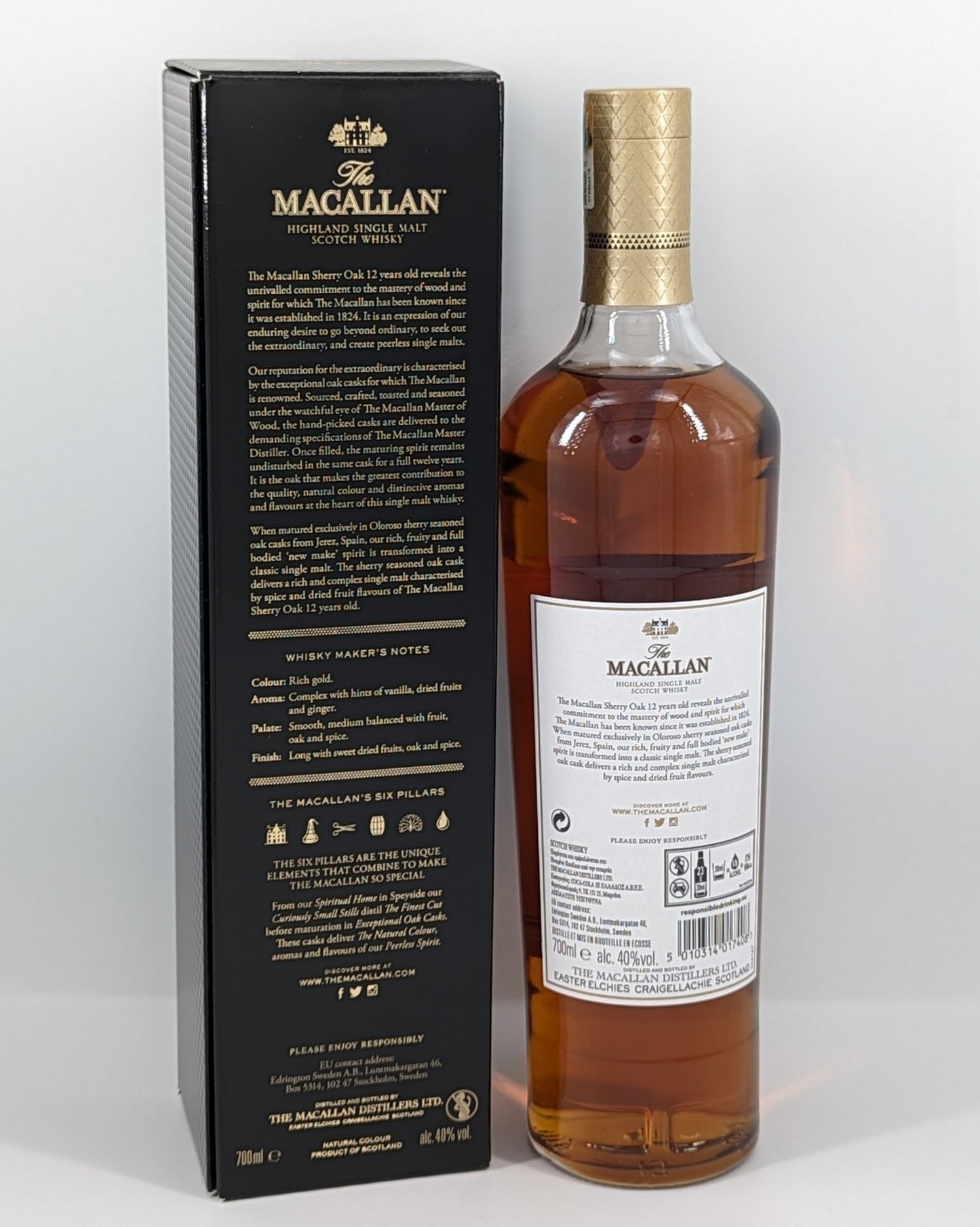 The Macallan 12 Sherry Oak 40 % 0,7L