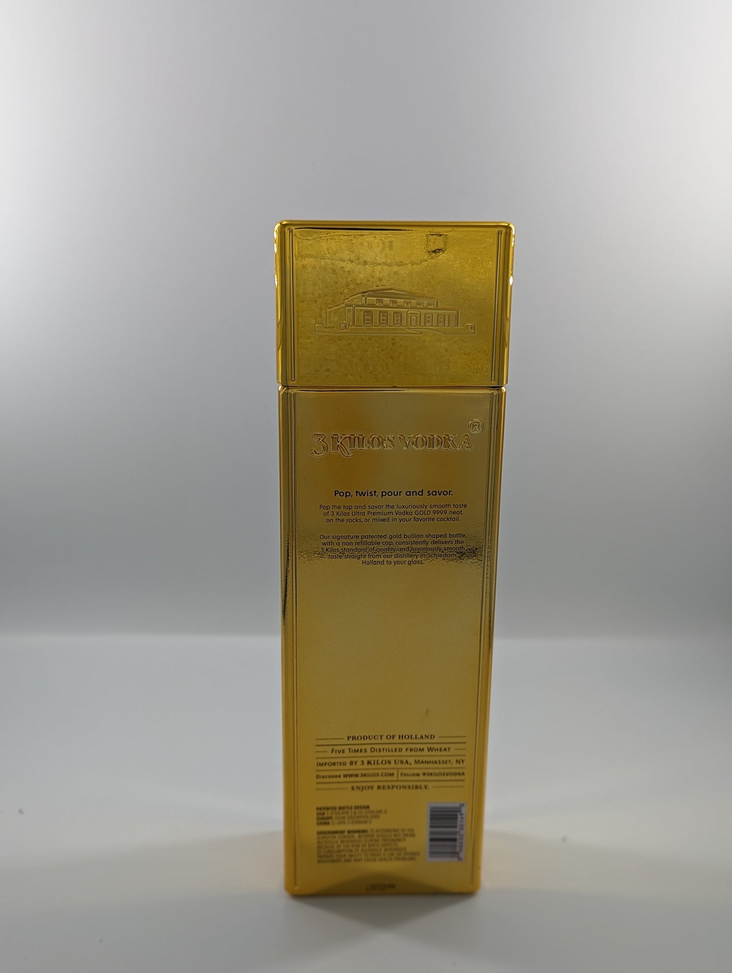 3 Kilos Vodka Gold 999.9 40% 1L