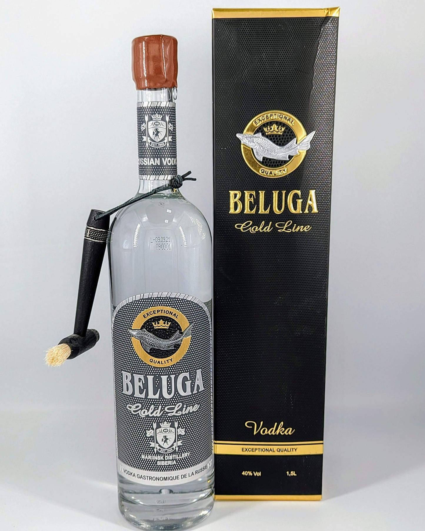 Beluga Gold Line Vodka 40% 1,5L + GB mit Pinsel