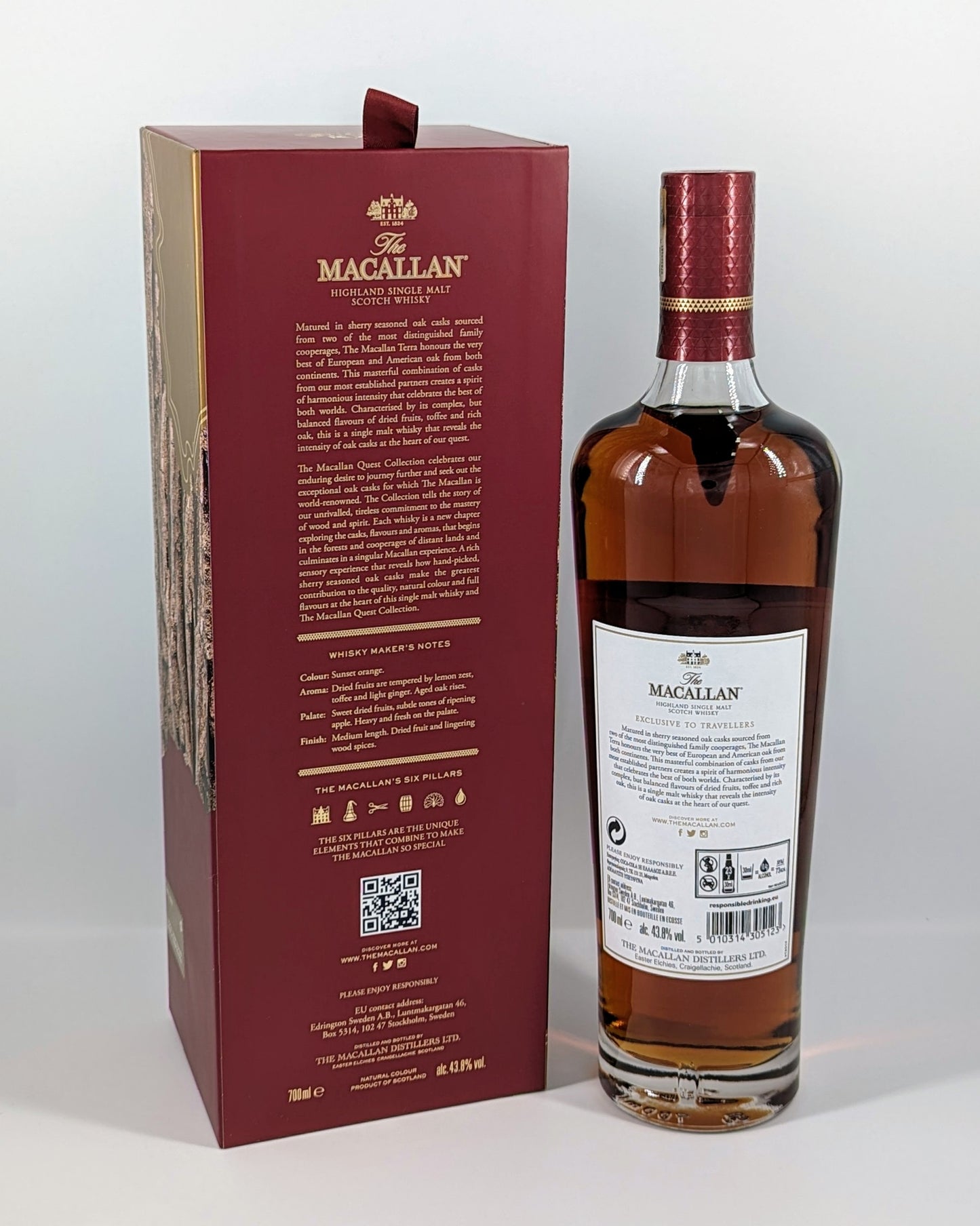 The Macallan Terra Single Malt Scotch 43.8% 0,7l