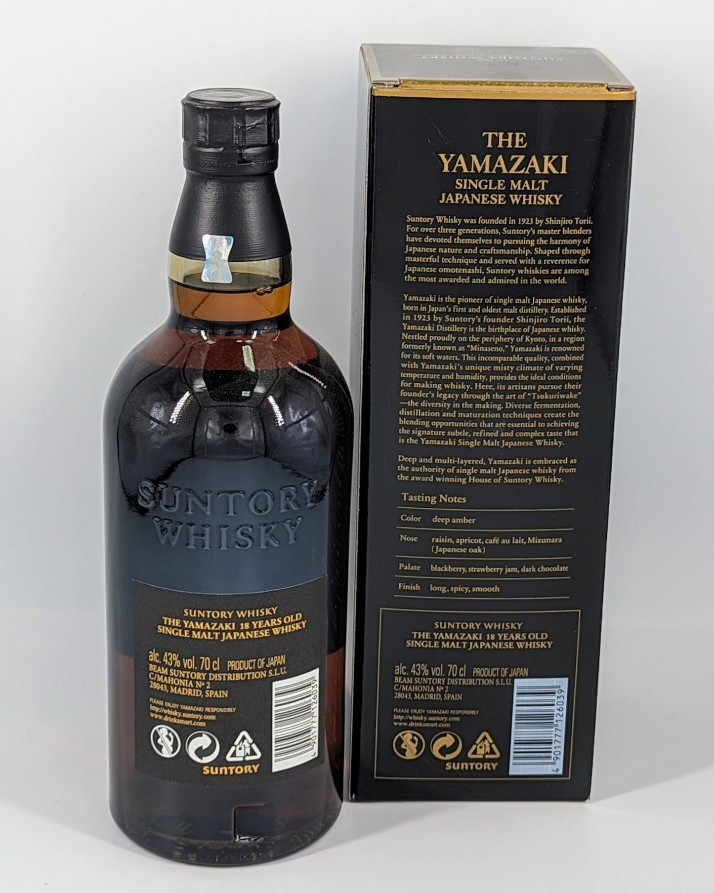 Suntory Yamazaki 18 tuổi 43% 0,7L