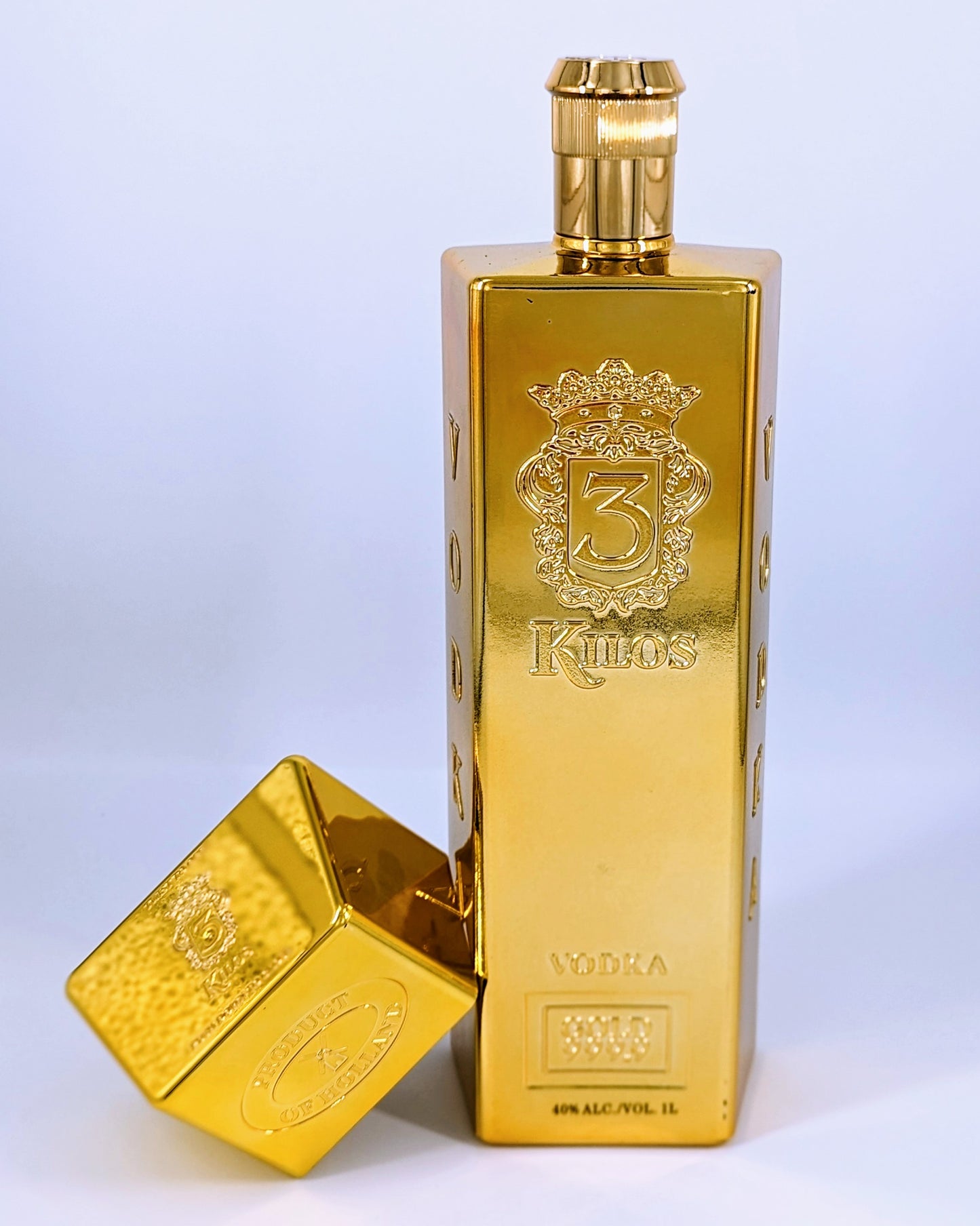 3 kg Vodka Gold 999,9 40% 1L